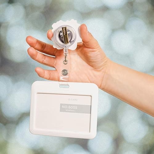 I’m Literally Just a Girl Badge Reel Retractable – Cute Pink Bow Aesthetic Nurse Badge Holder for Healthcare Girlies thumbnail 5