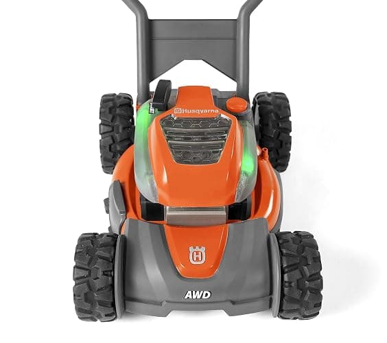 Husqvarna Toy Lawn Mower with Realistic Sounds and Light-Up Engine, Toddler Lawn Mower Toy for Ages 2 and Up thumbnail 3