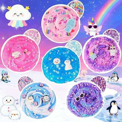 6 Pack Slimes, Slime for Kids Animal Wonderland, Butter Cloud Slime kit for Girls Ages 8-12, Toys for Girls and Boys, Birthday Halloween Christmas Party Favors for Kids Goodie Bag Stuffers thumbnail 3