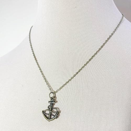 Little Sailors Necklace | sam anchor charm | smith pendant | gloria tour concert fashion thumbnail 3