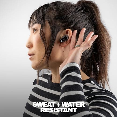 Skullcandy Method 360 ANC Wireless Earbuds with Sound by Bose - True Black | In-Ear Fit, Premium Active Noise Cancellation, 40 Hours Battery, Sweat and Water Resistant, Microphone for iPhone Android thumbnail 6
