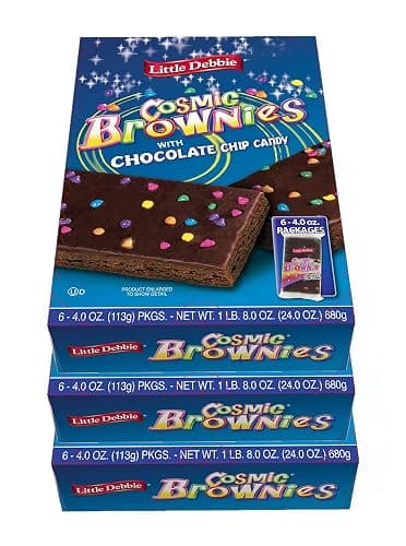 Little Debbie Extra-Large Sized Cosmic Brownies, 4 oz., 6 Count | 3 Pack (Total 18 Brownies) - Image 1