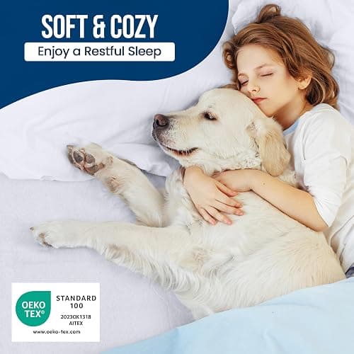 Utopia Bedding Waterproof Mattress Protector Full Size, Premium 200 GSM Terry Mattress Cover, Soft & Breathable Bed Cover, Fitted Sheet Style with Stretchable Deep Pockets 15" (White) thumbnail 5