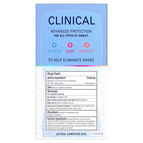 Secret Clinical Strength Antiperspirant and Deodorant for Women, Free & Sensitive, 3X Stress Sweat Protection, PH Balancing Minerals, Soft Solid, Unscented, 1.6 oz (Pack of 3) thumbnail 11