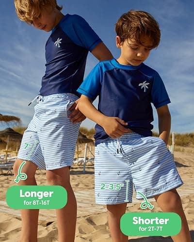 maamgic Swim Trunks Boys Quick Dry Toddler Bathing Suits for Kids Swimsuit Above The Knee Boys Swim Shorts thumbnail 2