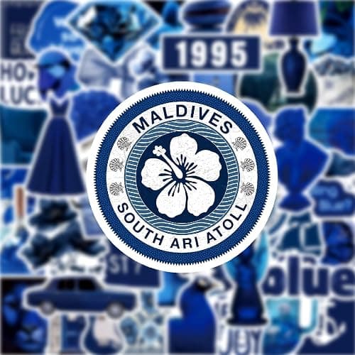 50Pcs Cute Blue Girl Stickers Waterproof Vinyl Y2K Blue Aesthetic Decals for Bike Water Bottles Laptop Bicycle Refrigerator Cup Luggage Computer Mobile Phone Skateboard Decor (Blue-1) thumbnail 5