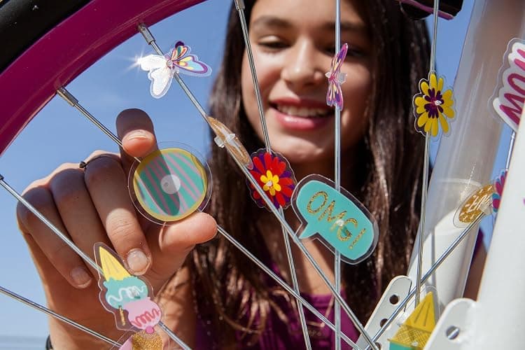 Bike Wheel Spoke Accessories for Kids – Bicycle Decorations & Attachments for Boys & Girls - Party Favors, Goodie Bag Stuffers, Outdoor Toys – Dinosaur, Flower & Butterflies Theme - 36 Pcs thumbnail 8