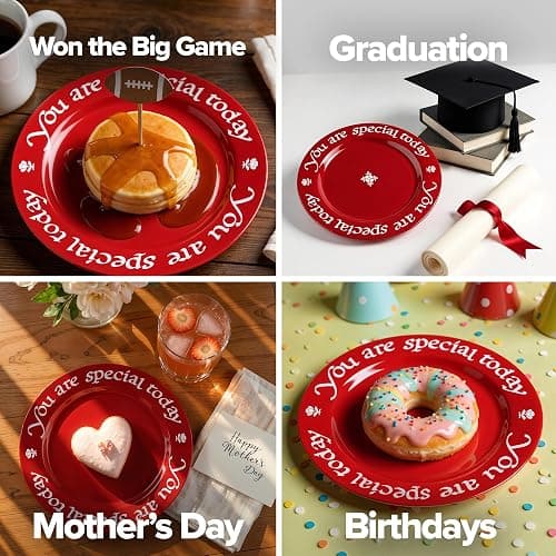"You Are Special Today" Red Plate – Original Waechtersbach – Celebration Dish – Iconic Gift for Birthdays, Mother's Day & Milestones – German Ceramic Tradition – Dishwasher Safe, Incl. Gift Box thumbnail 6