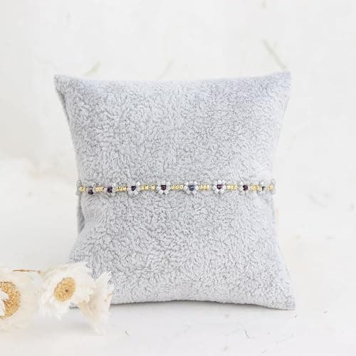 Agriajun Gold Daisy Flower Beaded Stretch Bracelets for Women, Cute Handmade Floral seed Beads Stackable Bracelet Beach Spring Boho Jewelry Gift thumbnail 8