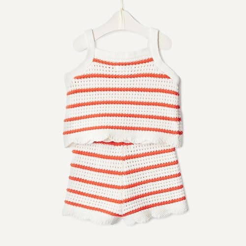 Amazon Essentials x Sofia Grainge Mommy & Me Cotton Crochet Sweaters & Tank Sets thumbnail 6