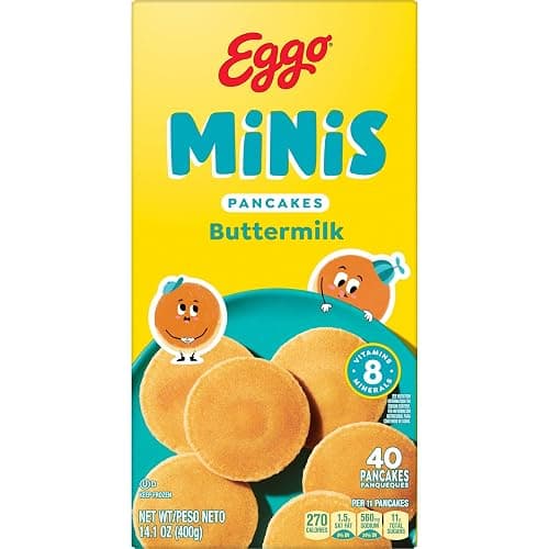 Eggo Minis Buttermilk Pancakes, Breakfast Food, Frozen Breakfast, 40 Mini Pancakes (Frozen) thumbnail 10