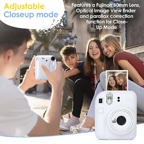 Fujifilm Instax Mini 12 Instant Camera Pastel Blue and Fuji Film Value Pack (60 Sheets) Bundle with Sturdy Tiger Accessories, Carrying Case, Photo Album 64 Pockets thumbnail 2