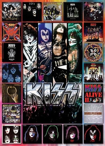 EuroGraphics KISS The Albums 1000-Piece Puzzle , Black thumbnail 2