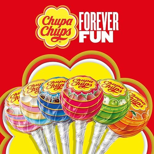 CHUPA CHUPS - Assorted Lollipop Carousel - 7 Classic Flavours - 200 Lollies thumbnail 3