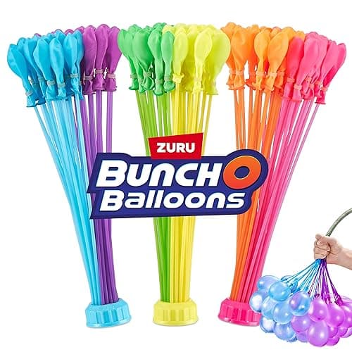 Bunch O Balloons Tropical Party by ZURU, 100+ Rapid-Filling Self-Sealing Tropical Colored Water Balloons for Outdoor Family, Friends, Children Summer Fun (3 Count) - Tropical