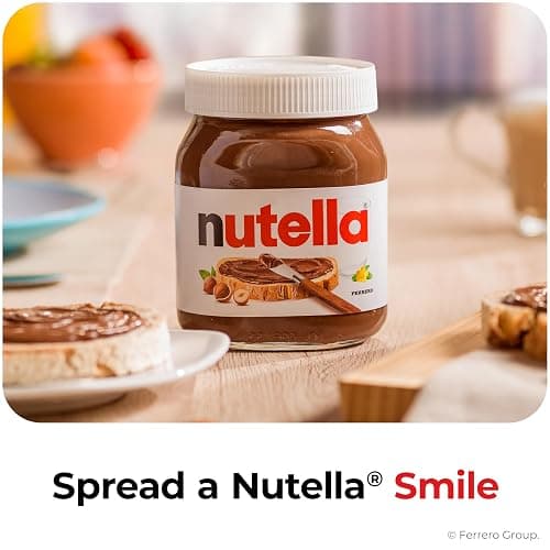 Nutella Hazelnut Spread with Cocoa, Creamy Hazelnut Spread, Breakfast Favorite, 2.2 lbs Jar thumbnail 2