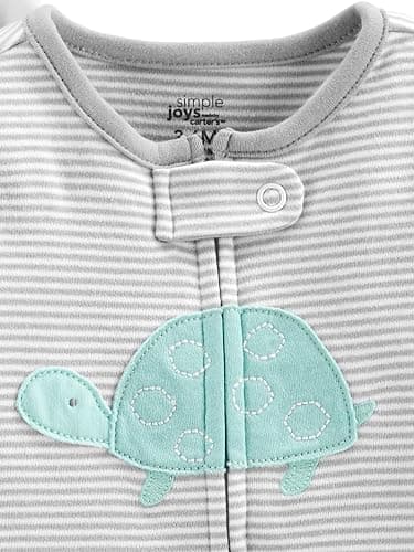 Simple Joys by Carter's Baby Neutral 2-pack Cotton Footed Sleep and Play thumbnail 5