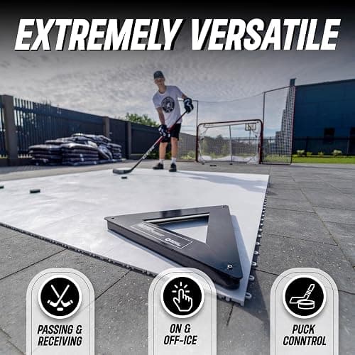 Better Hockey Extreme Triangle Passer - Heavy-Duty Steel Puck Rebounder for One-Timers, Improves Passing, Shooting, and Stickhandling Skills, Use On and Off the Ice, Offers Three 22 Inch Passing Slots thumbnail 2