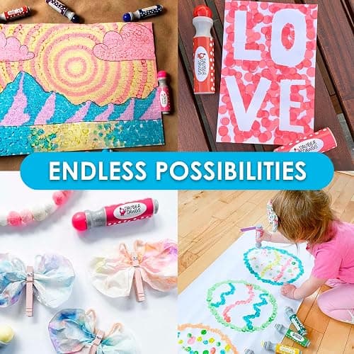 Dauber Dawgs Washable Dot Markers for Toddlers - Bingo Markers for Dot Art w/ PDF Activity Books, Dot Paints Washable for Kids, Bingo Dabbers Dotters & Dobbers, Holiday Gifts Daubers, Dot Painting thumbnail 2