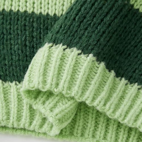 Women Y2K Striped Oversized Sweater Crewneck Long Sleeve Vintage Aesthetic Knit Pullover Tops Teens Cute Preppy Sweater thumbnail 7