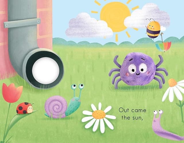 Itsy Bitsy Spider - Children's Finger Puppet Board Book (Finger Puppet Storybooks for Babies & Toddlers) thumbnail 6