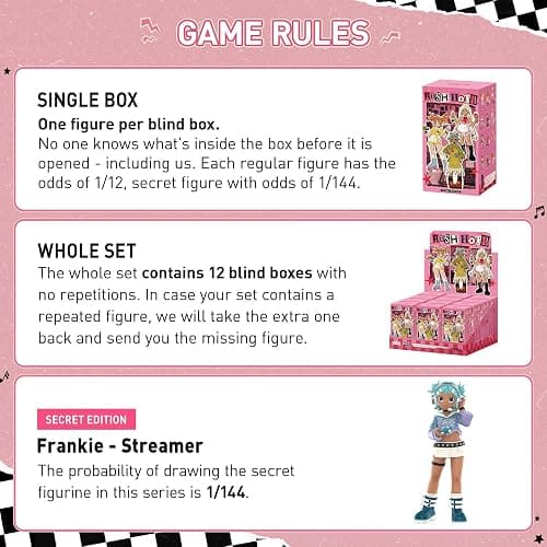 POP MART Peach Riot Rush Hour Series Figures Blind Box Figures, Random Design Action Figures Collectible Toys Home Decorations, Holiday Birthday Gifts for Girls and Boys, Single Box thumbnail 4