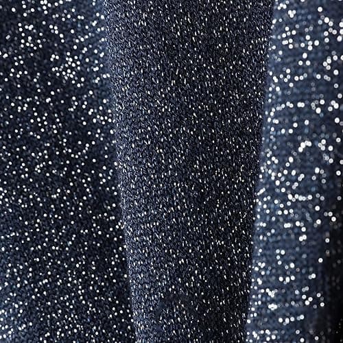 Haut à paillettes pour femme - Col en V - Bleu à paillettes - Débardeur à paillettes - Crop Tops sans manches - Débardeur sexy - Tenue festive - Gilet élégant Y2K thumbnail 4