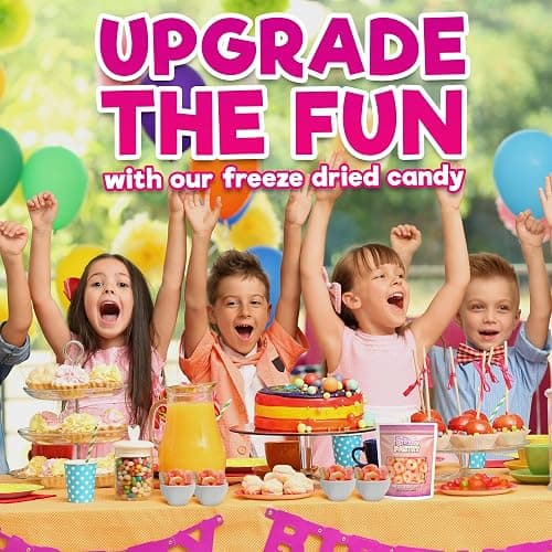 Freeze Dried Peach Rings Candy - Crunchy & Sweet, Large 7 oz Resealable Bag for Freshness, Gift & Snack - Large bag Freeze-Dried Gummy Candies thumbnail 4