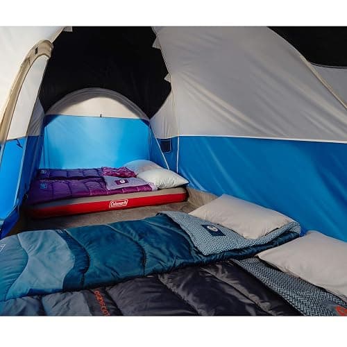 Coleman Montana Camping Tent, 6/8 Person Family Tent with Included Rainfly, Carry Bag, and Spacious Interior, Fits Multiple Queen Airbeds and Sets Up in 15 Minutes thumbnail 6