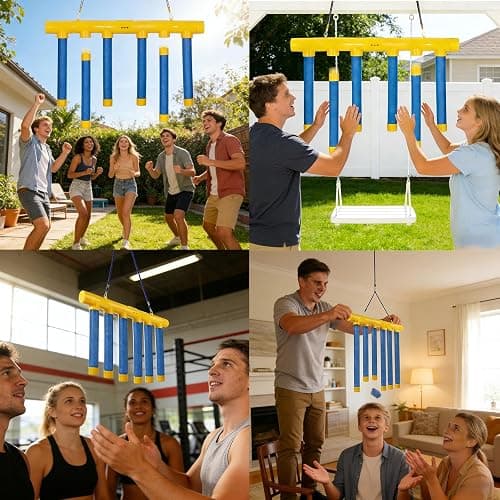 Shelprojsu Reflex Drop Sticks Challenge Game, 3 Adjustable Catching Falling Sticks Game, Hand Eye Coordination Training Game, Reaction Time Training Hand Speed Challenge Game thumbnail 7