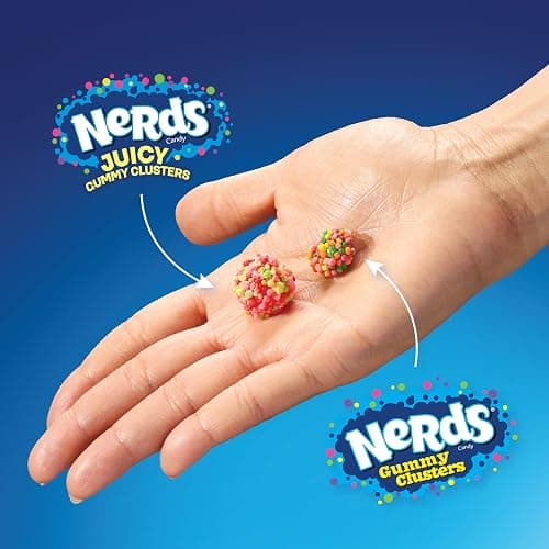 NERDS Juicy Gummy Clusters, Strawberry Punch, Juicy and Gummy Candy, 1 Stand Up Bag, for Snacking and Sharing, 7.15 oz thumbnail 5