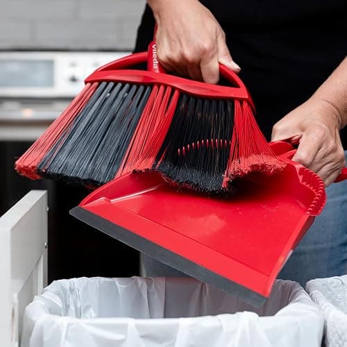 Vileda One Sweep Broom with Step-On Dustpan | Catches Over 99% of Dust & Dirt | Indoor Broom thumbnail 2