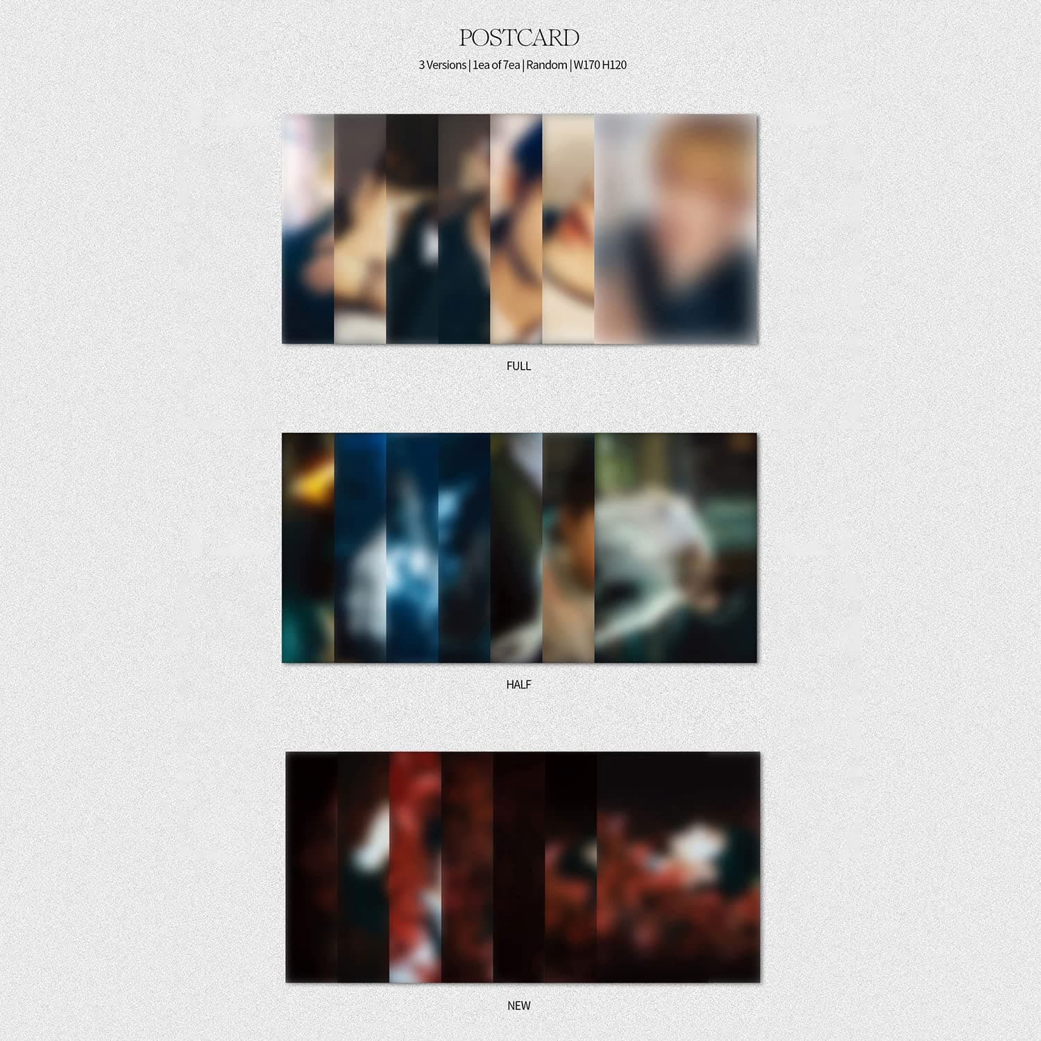 ENHYPEN - [DARK BLOOD] (HALF Ver.) Book + CD-R + Photocard + Message Card + Sticker + Postcard + Bookmark + Poster with Lyrics + 2 Pin Buttons + 4 Extra Photocards thumbnail 5