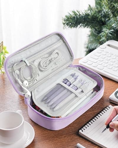 YOKUMA Pencil Case Big Capacity Pencil Pouch Bag Box for Girls Boys Gift | Durable Zipper With Handle, Aesthetic Pen Case for Kids Teens Students College Adults Office, Back to School Supplies Gift thumbnail 2