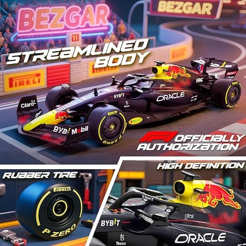 BEZGAR F1 Remote Control Car - Officially Licensed Rb18 Toy Car 1:18 Model Vehicle, 2.4GHz Race F1 RC for Boys,Girls and Adults, Ideal for Kids & Collectors 94800 thumbnail 4