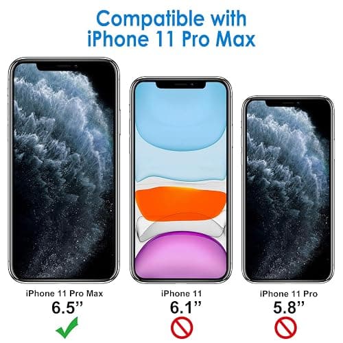 JETech Case for iPhone 11 Pro Max 6.5-Inch, Non-Yellowing Shockproof Phone Bumper Cover, Anti-Scratch Clear Back (Clear) thumbnail 2