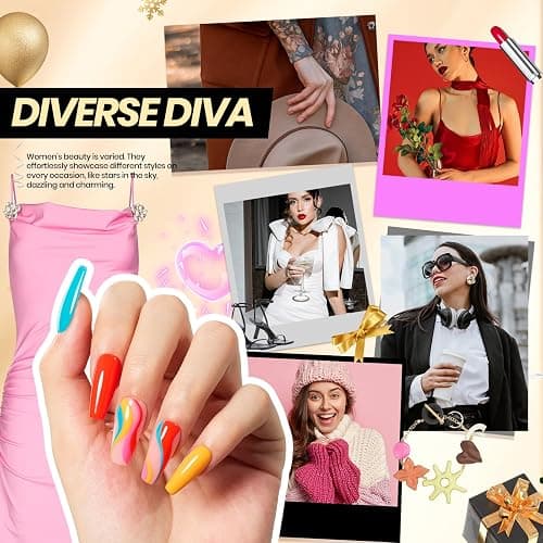 Beetles 85 Pcs Gel Nail Polish Kit with U V Light - 55 Colors Nails Kit Jelly Pink Red Gel Nail Polish Style Manifesto with Base Top Coat for Winter Christmas DIY Manicure Set Gifts for Women Teens thumbnail 8