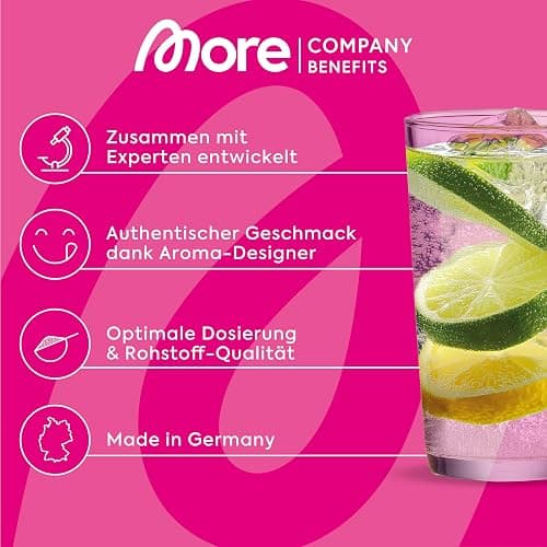 MORE Zerup, Lemon Lime Soda, 65 ml, für bis zu 8 l Fertiggetränk, zuckerfreier Sirup mit u.a. echten Fruchtextrakten, vegan, zero Kalorien - made in Germany | Null Kalorien Sirup u.a. Mit echten Fruchtextrakten, ohne Zuckerzusatz thumbnail 5