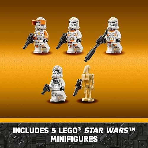 LEGO Star Wars at-TE Walker 75337 Poseable Toy, Revenge of The Sith Set, Gift for Kids with 3 212th Clone Troopers, Dwarf Spider & Battle Droid Figures thumbnail 6