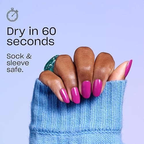 OPI RapiDry Quick Dry Nail Polish Colors | Opaque, Crème, & Shimmer Winter Shades | Smudge Proof, and Fast Drying in 60 Seconds | Vegan Formula | Snow Time to Waste | Holiday 2025 thumbnail 6