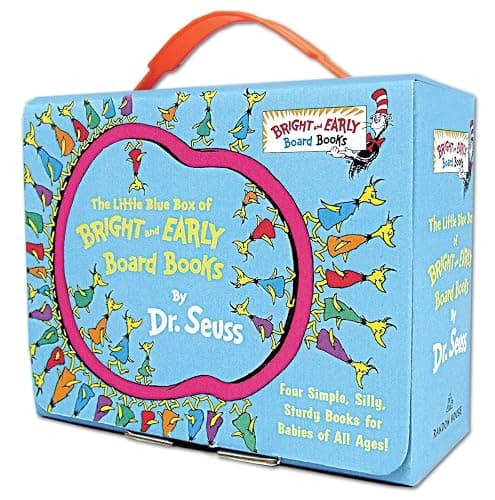 The Little Blue Boxed Set of 4 Bright and Early Board Books: Hop on Pop; Oh, the Thinks You Can Think!; Ten Apples Up On Top!; The Shape of Me and Other Stuff - Image 1
