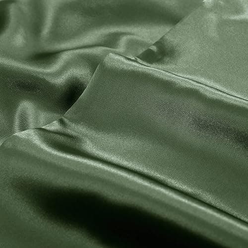 Aormenzy Satin Pillow Cases for Women Standard Size Set of 2, Woodland Green Satin Pillowcase for Hair with Envelope Closure Silky Pillow Covers Wrinkle, Fade Resistant (20x26 Inches) thumbnail 7