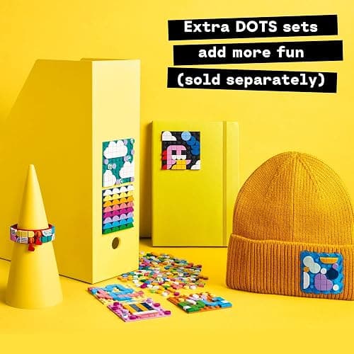 LEGO DOTS Adhesive Patches Mega Pack 41957 Arts and Crafts 5-in-1 Mosaic Making Building Kit, DIY Sticker Patches, Gift Idea for Creative Kids, Make Custom Designs for Notebooks, Phone Cases and More thumbnail 4