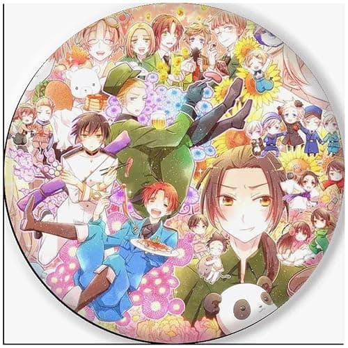 GO2COSY Set of 8 Anime Axis Powers Hetalia Lapel Pin Brooch Button Pins Badges thumbnail 2