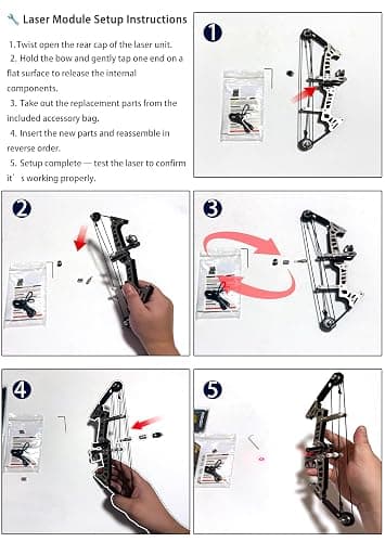 Archery Bow Set Left and Right Hand Compound Bow Hunting Bow Metal Material Catapult RH/LH for Practice Archery thumbnail 5