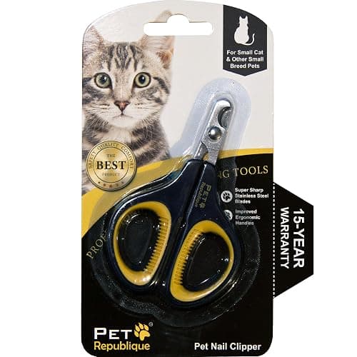 Cat Nail Clippers by Pet Republique – Professional Stainless-Steel Nail Clipper for Cats, Kittens, Hamster, Rabbits, Birds, & Small Breed Animals Claw Trimmer - Image 1