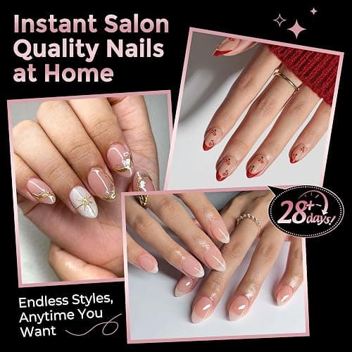 Short Almond Nail Tips, 240pcs Soft Nail Gel Tips Pre-Shaped Acrylic Fake Nails, Half Matte Full Cover Clear Gelly Press on Flase Nail Tips for Extension Nail Manicure Home DIY 12 Sizes Gelly Tips thumbnail 2