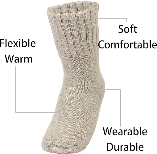 Weweya Boot Socks for Women - Thick Winter Knit Warm Socks - Gifts for Women thumbnail 2