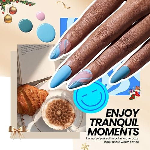 Beetles Gel Nail Polish Kit with U V Light, 68 Pcs Gel Nail Kit 35 Colors Emotional Spectrum with Base Matte&Glossy Top Coat Soak Off Manicure Set, Women Teen Girl Christmas Gifts, Beetles Gift Spree thumbnail 6