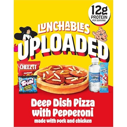 Lunchables Uploaded Deep Dish Pizza with Pepperoni Snack Kit, 15.12 oz Box - Image 1